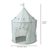 3 Sprouts Fabric Play Tent Castle, Gingham Blue (LOCAL PICKUP ONLY)