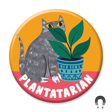 Badge Bomb Magnet, Plantatarian Cat