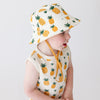 Parade Reversible Organic Cotton Bucket Hat, Pineapples and Honey