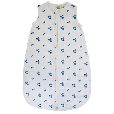 Parade Organics Cotton Muslin Sleep Sac, Blueberries 0.5 TOG
