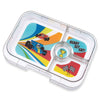 Yumbox Panino, Monte Carlo Blue with Racecars Tray