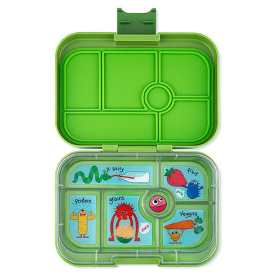 Yumbox Original, Matcha Green with Funny Monsters Tray