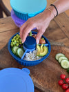 Yumbox Poke Bowl 3 Compartment, Hawaii Blue