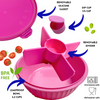 Yumbox Poke Bowl 4 Compartment, Guava Pink