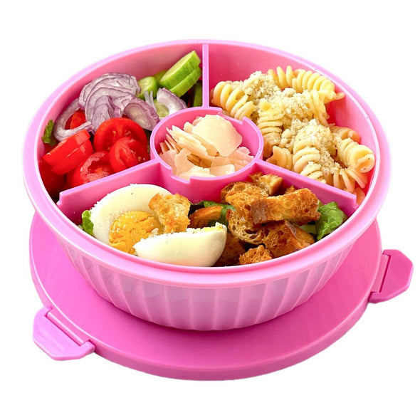 Yumbox Poke Bowl 3 Compartment, Guava Pink