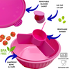 Yumbox Poke Bowl 3 Compartment, Guava Pink