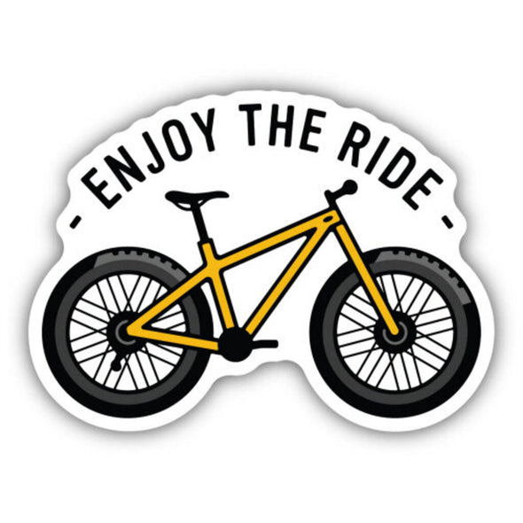 Enjoy The Ride Fat Tire Bike Sticker