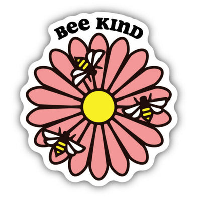 Bee Kind Flower Sticker