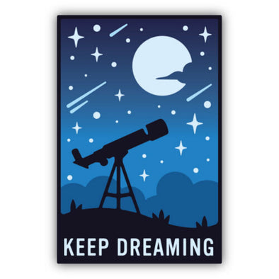 Keep Dreaming Telescope Sticker