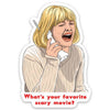 Scream Scary Movie Die Cut Sticker