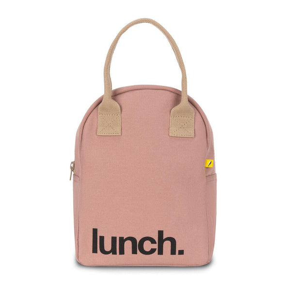 Fluf Zipper Lunch Bag, Vintage Rose 'Lunch'