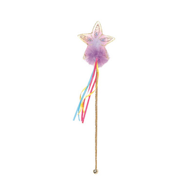 Great Pretenders Multi Pastel and Gold Glitter Rainbow Wand