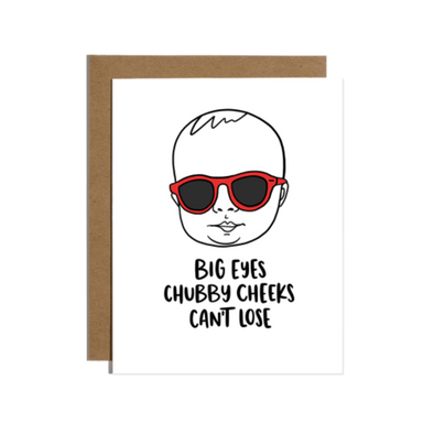 Big Eyes Chubby Cheeks Card