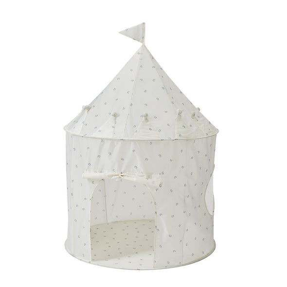 3 Sprouts Fabric Play Tent Castle, Blueberry Ivory