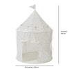 3 Sprouts Fabric Play Tent Castle, Blueberry Ivory