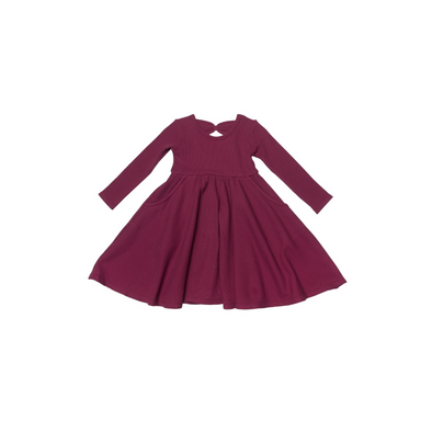 Loulou Lollipop Waffle Skater Dress, Sugar Plum