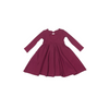 Loulou Lollipop Waffle Skater Dress, Sugar Plum