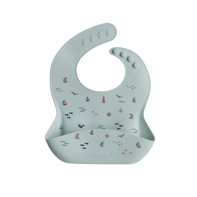 Loulou Lollipop Silicone Bib, Set Sail