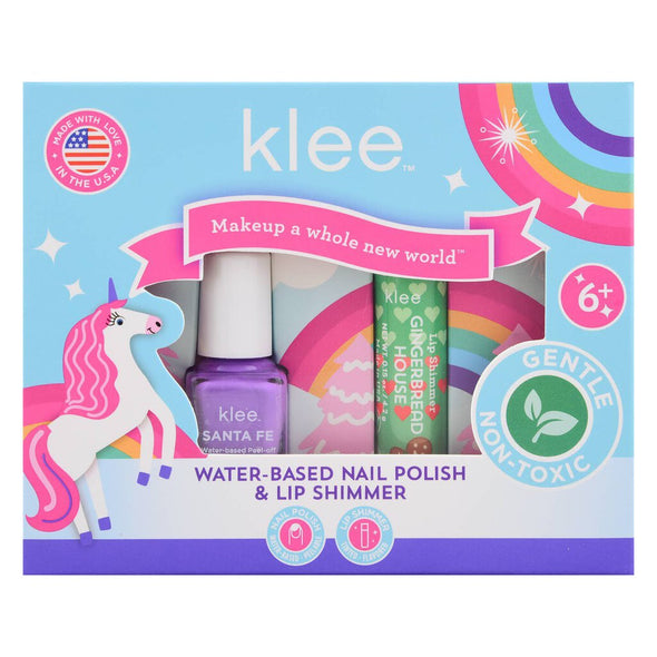 Klee Water-Based Nail Polish Lip Shimmer Set, Angels Dance