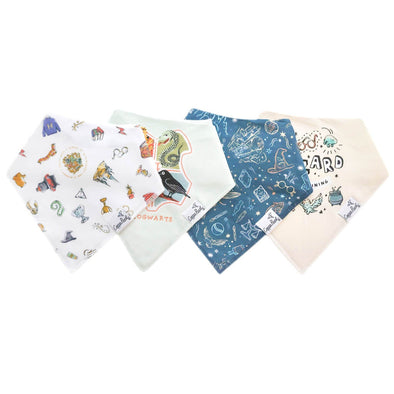 Copper Pearl Baby Bandana Bibs 4 Pack, Wizarding World