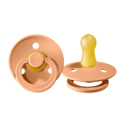 Bibs Pacifier 2 Pack, Peach