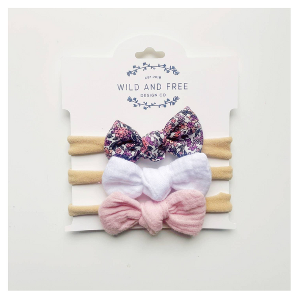 Wild and Free Design Co Floral Bow Set