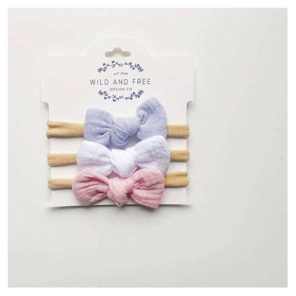 Wild and Free Design Co Pastel Bow Set