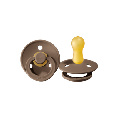 Bibs Pacifier 2 Pack, Dark Oak