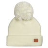 Babyfied Apparel Pom Pom Toque, Ivory