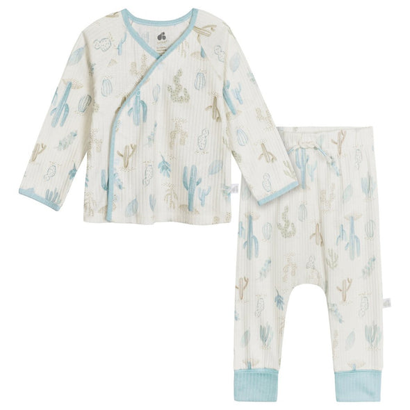 Just Born 2pc Shirt and Pant Set, Desert Cactus