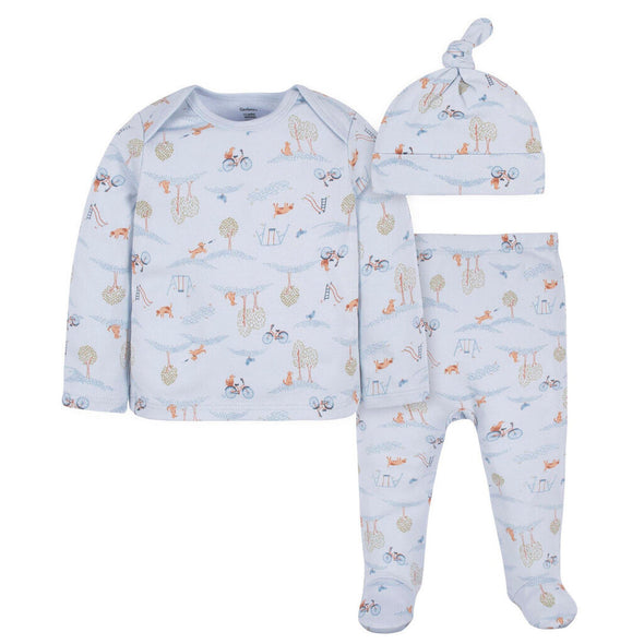 Gerber 3pc Shirt, Pant and Cap, Puppy Playground