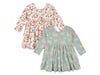 Gerber 2pk Dress Vanilla Green Floral