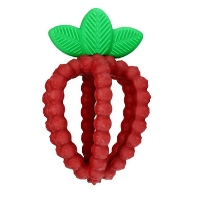 Razberry Bites Teething Toy, Red