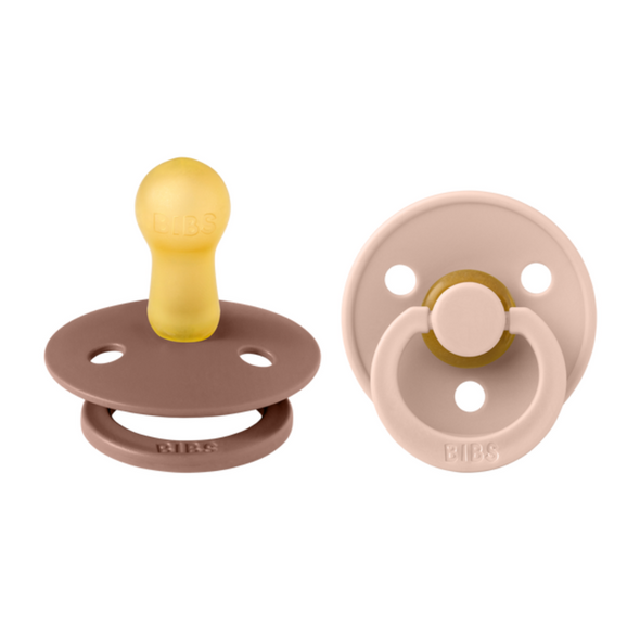 Bibs Pacifier 2 Pack, Woodchuck/Blush