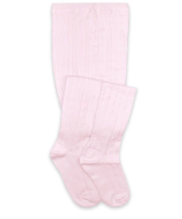 Jefferies Classic Cable Knit Tights, Pink