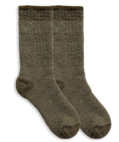 Jefferies Socks Merino Wool Thick Full Cushion Boot Socks 1 Pair, Brown