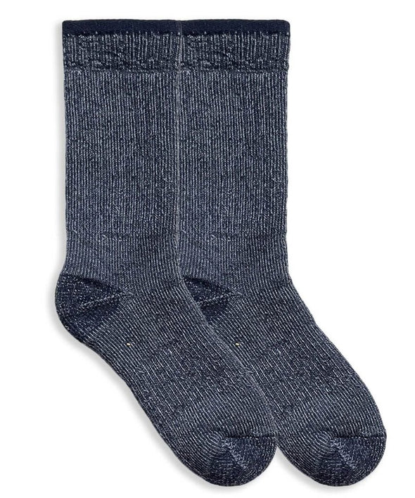 Jefferies Socks Merino Wool Thick Full Cushion Boot Socks 1 Pair, Denim