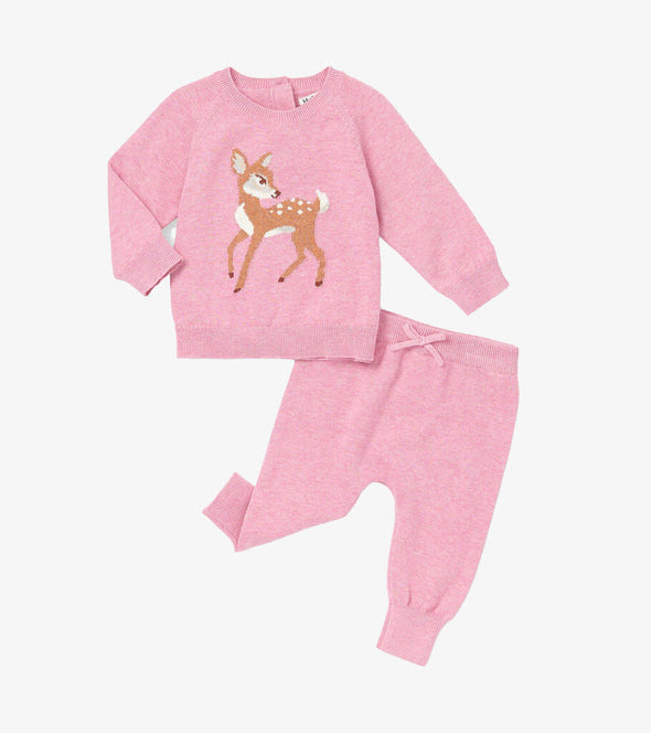 Hatley Baby Doe Raglan Pull Over Sweater and Pant