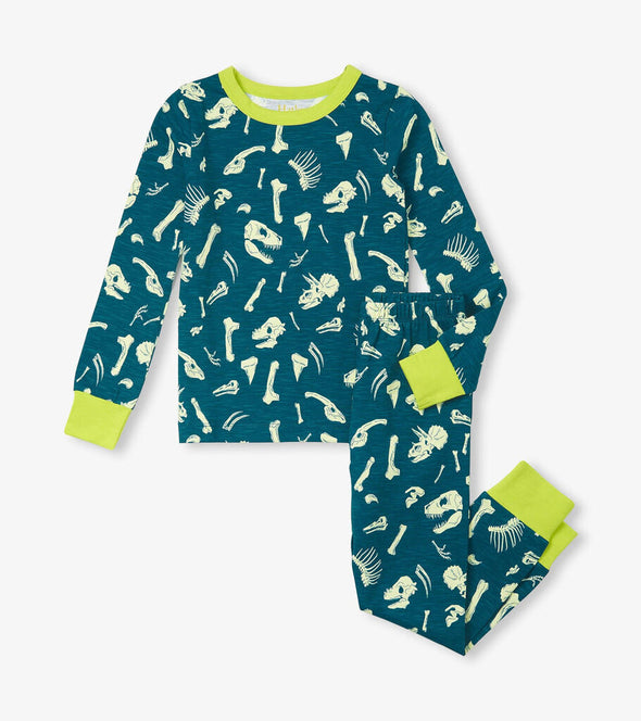 Hatley DIno Fossils Stretch Cotton PJ Set