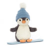 Jellycat Snowboarding Peanut Penguin Small