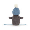 Jellycat Snowboarding Peanut Penguin Small