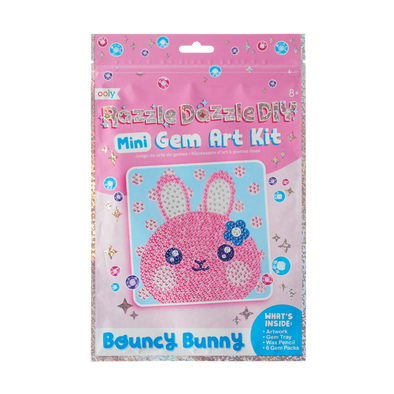 Ooly Razzle Dazzle DIY Mini Gem Kit, Bouncy Bunny