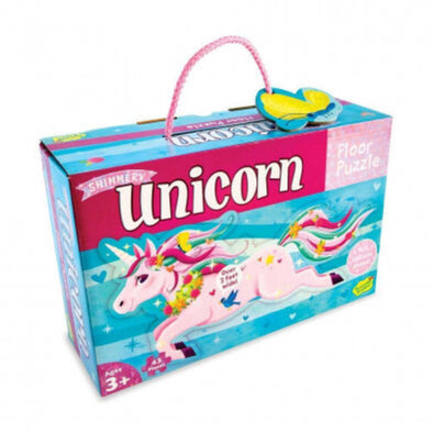 Peaceable Kingdom Shimmery Unicorn Floor Puzzle