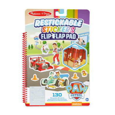 Paw Patrol Reusable Stickers Flip Flap Pad, Classic Missions