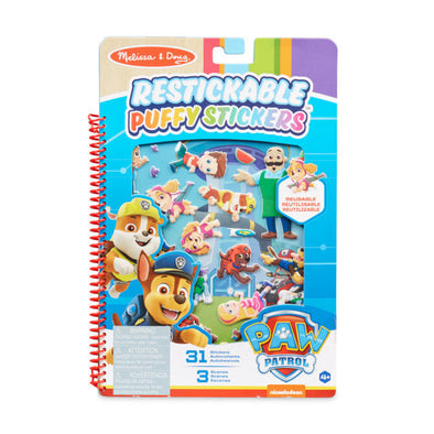 Paw Patrol Reusable Puffy Stickers, Adventure Bay