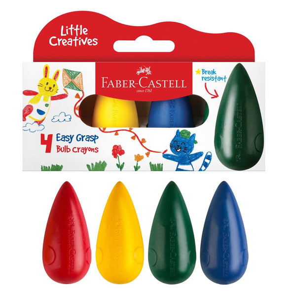 Faber-Castell Little Creatives Easy Grasp Bulb Crayons