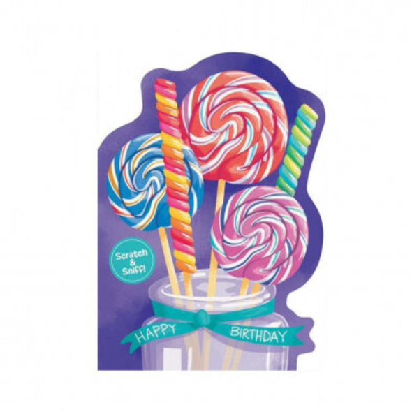 Candy Scratch & Sniff Happy Birthday Card