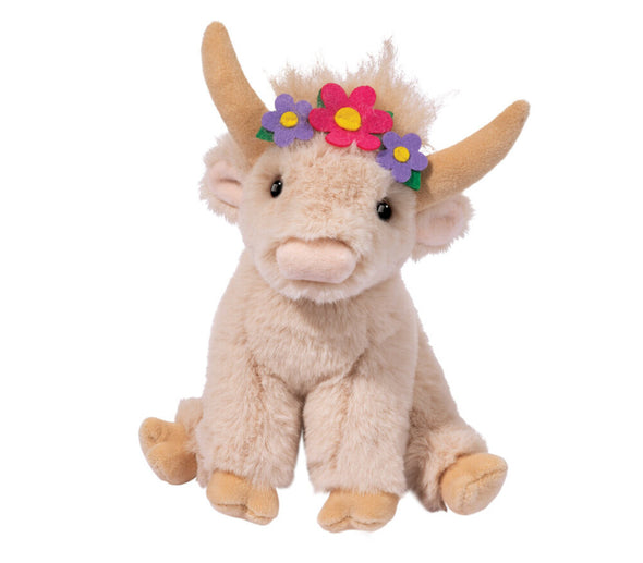 Douglas Laddie Flower Highland Cow Mini Soft