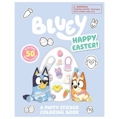 Bluey Easter Puffy Sticker Coloring Book