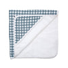 Lulujo Hooded Towel, Navy Gingham